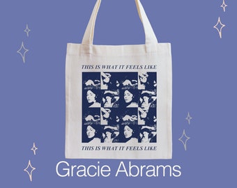 this is what it feels like gracie abrams tote bag