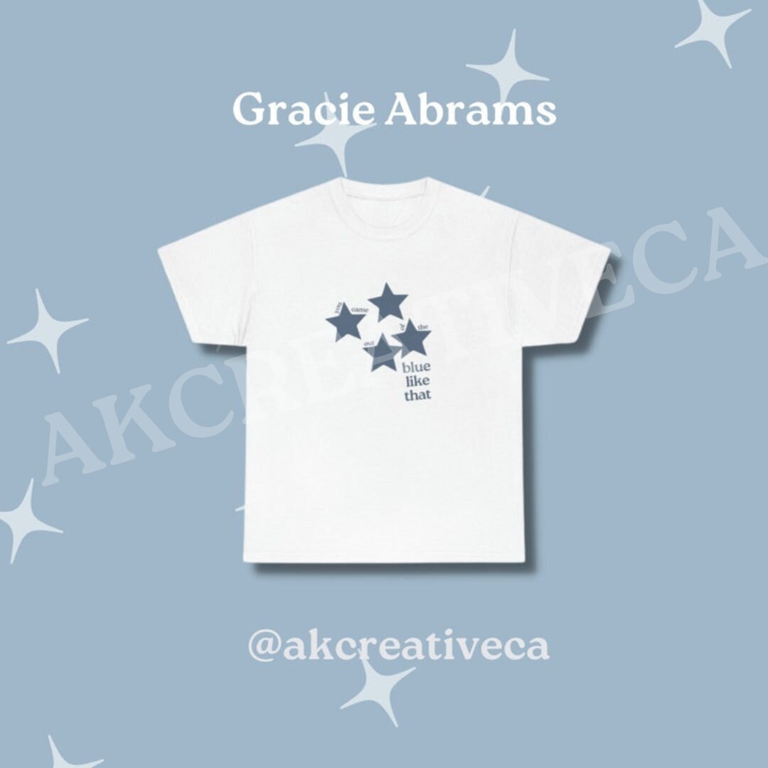 Gracie Abrams グレイシーエイブラムス Tシャツ ネイビー 新品M Gracie Abrams Blue Shirt - Etsy