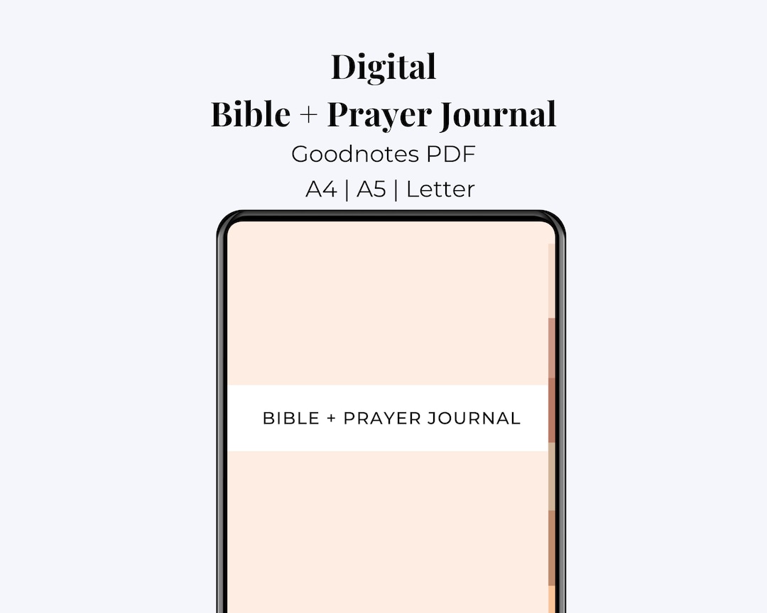 Digital Bible Study + Prayer Journal (portrait) for Goodnotes ...