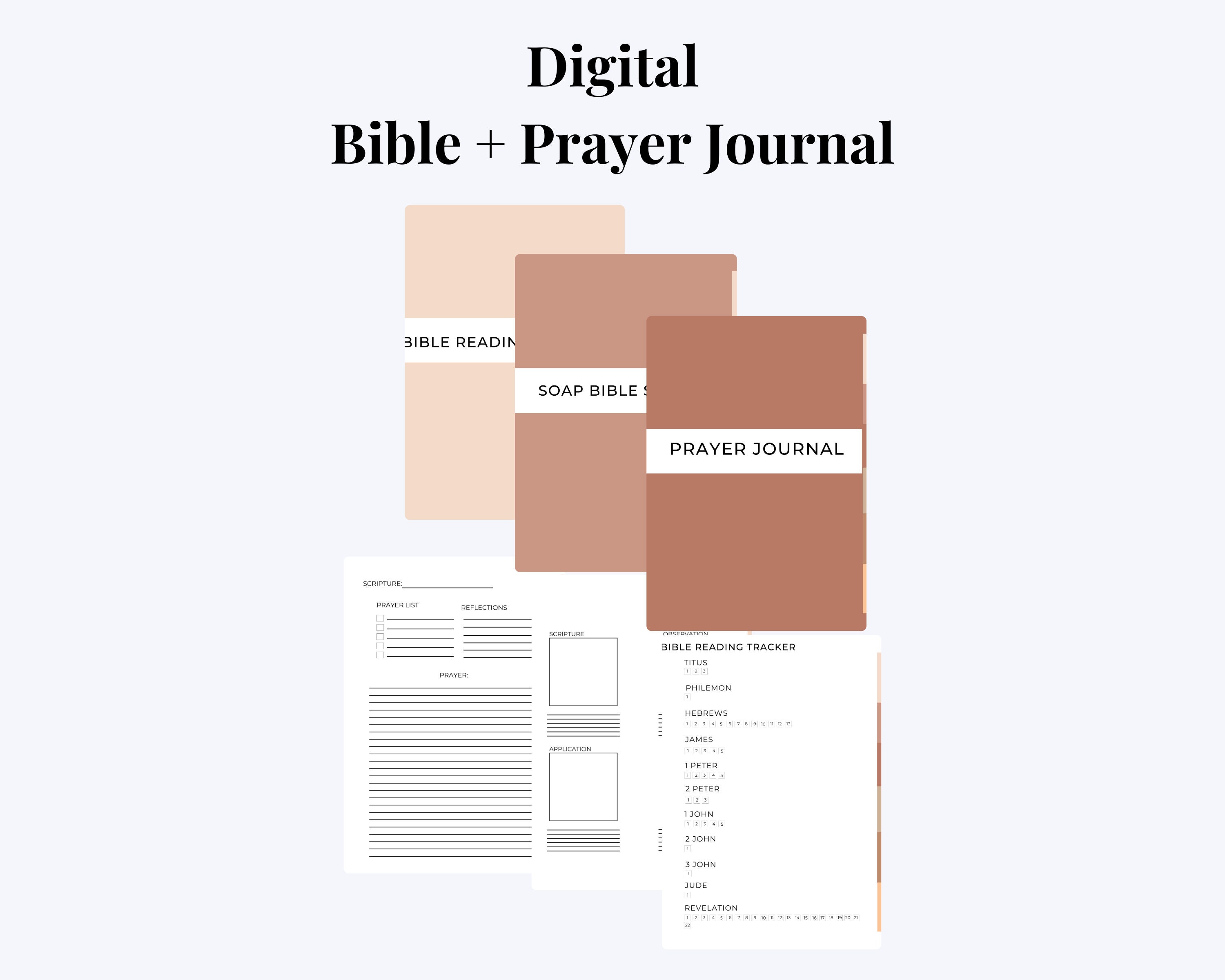 Digital Bible Study + Prayer Journal (portrait) for Goodnotes ...
