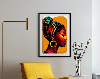 Digital Art Print, AI Art, Digital Download, Printable Black Wall Art ...