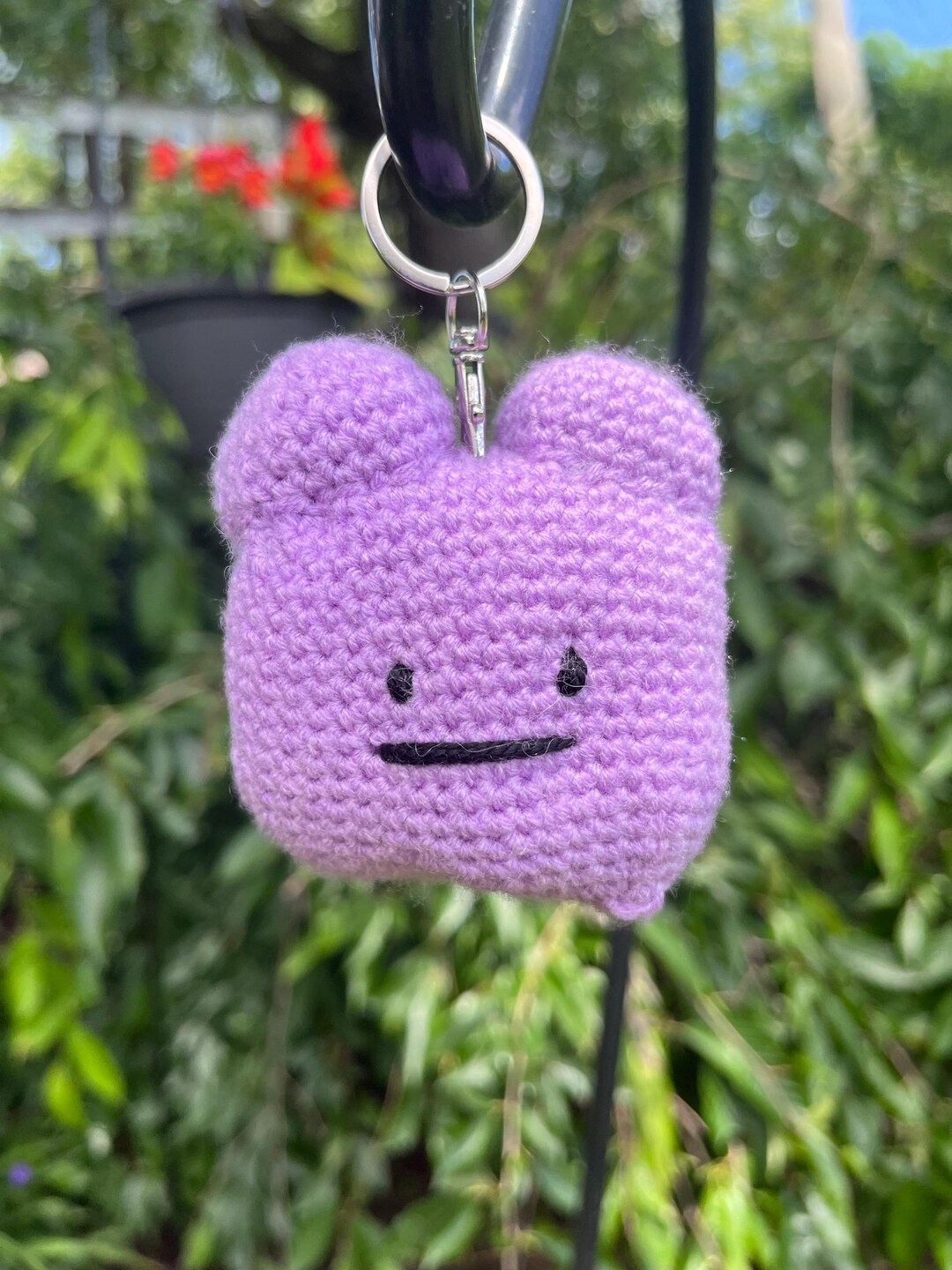 Ditto Crochet Key Chain - Etsy