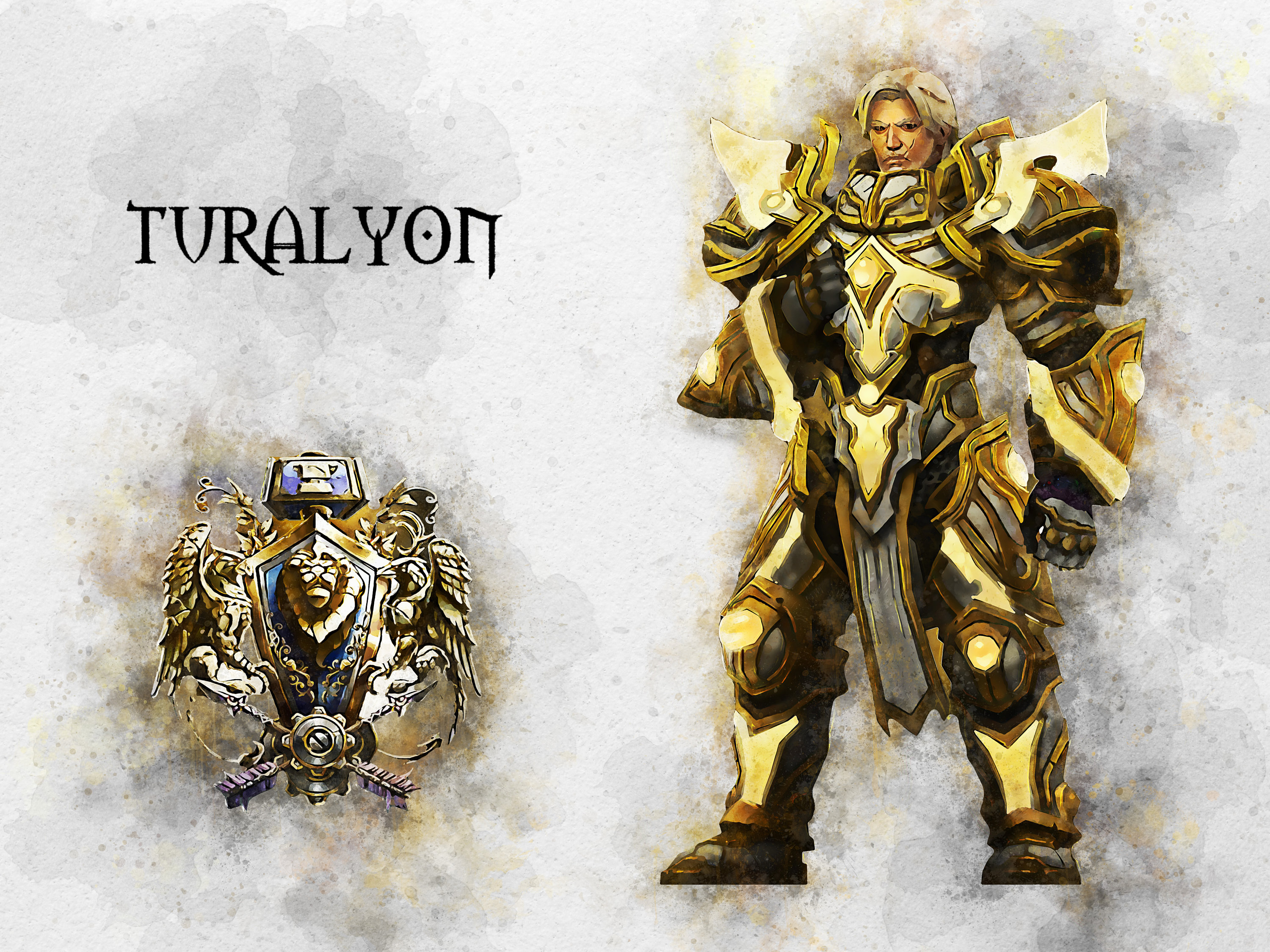 Turalyon Background World of Warcraft Art: Turalyon Watercolor Portrait (digital Download ...
