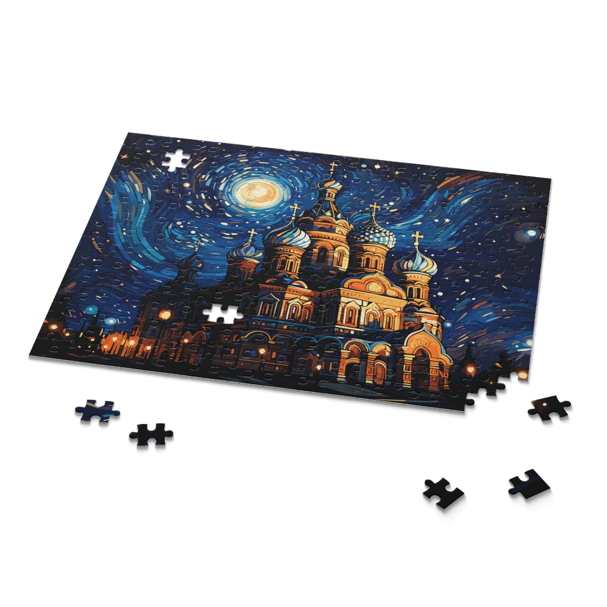 St Basil's Cathedral Painting Puzzle, Christian Jigsaw Puzzle, Catholic ...
