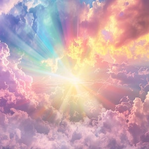 Ethereal Pastel Sky Backdrop Image, Aspect Ratio 16:9, High Resolution PNG JPG Digital Image, DIY Craft, Digital Wallpaper, Instant Download
