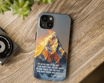 Help From The Lord Psalm 121:1-2 Christian iPhone Case, Faith Phone Cover, Scripture iPhone Case, Bible iPhone 17 16 15 14 13 12 PRO Gift