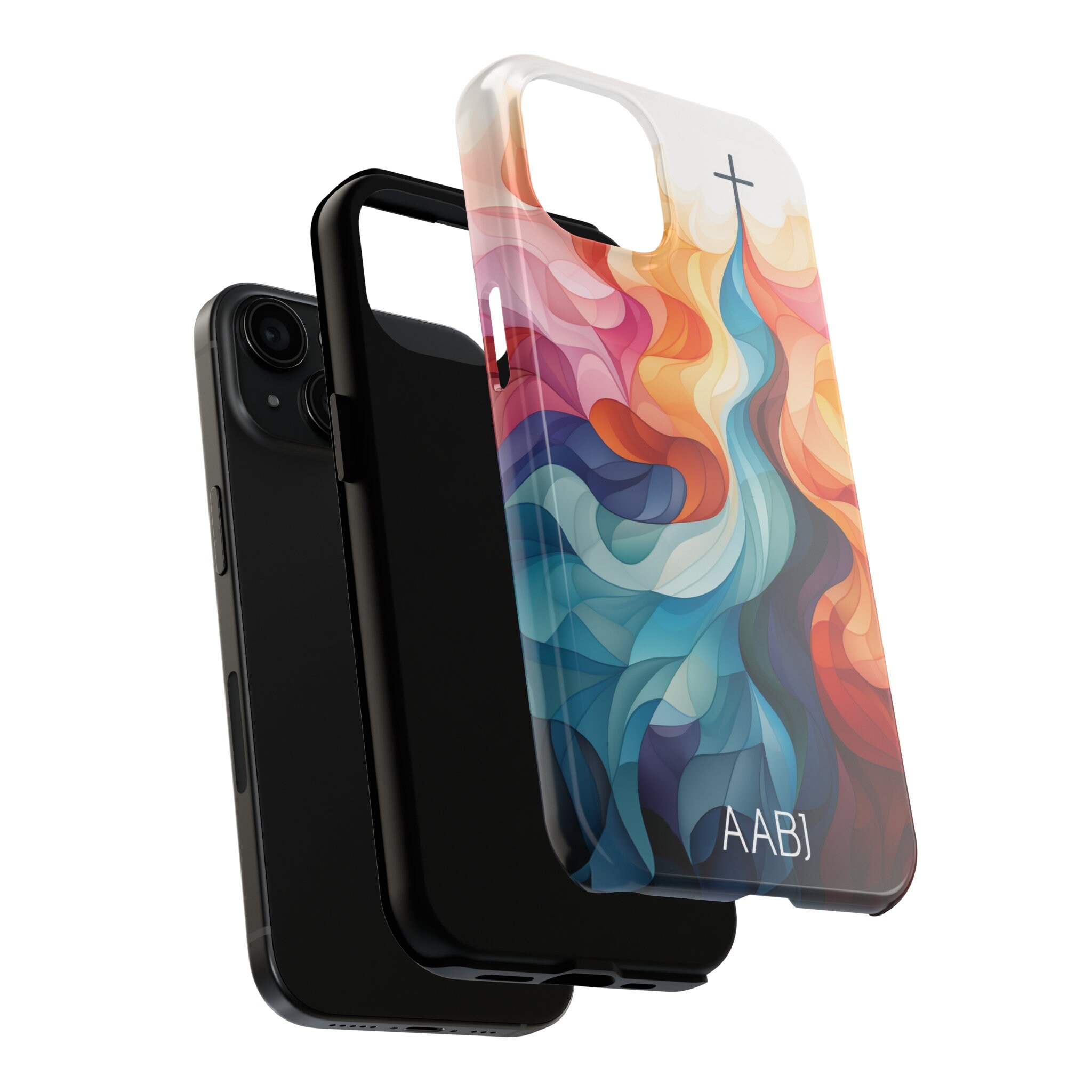 Personalized Rainbow Cross of Calvary iPhone Case, Christian Catholic ...