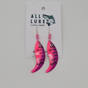 Unique Fishing Earrings!  925 Silver or Gold-Filled, Plantable Seed Paper, Stand Out & Fish On! (Colorful, Spinner Earrings, Fishing Gifts)