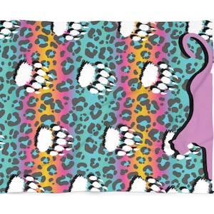 Personalized animal print Beach Towel, extra large towel, XL towel for pool, custom gift for her, summer gift idea