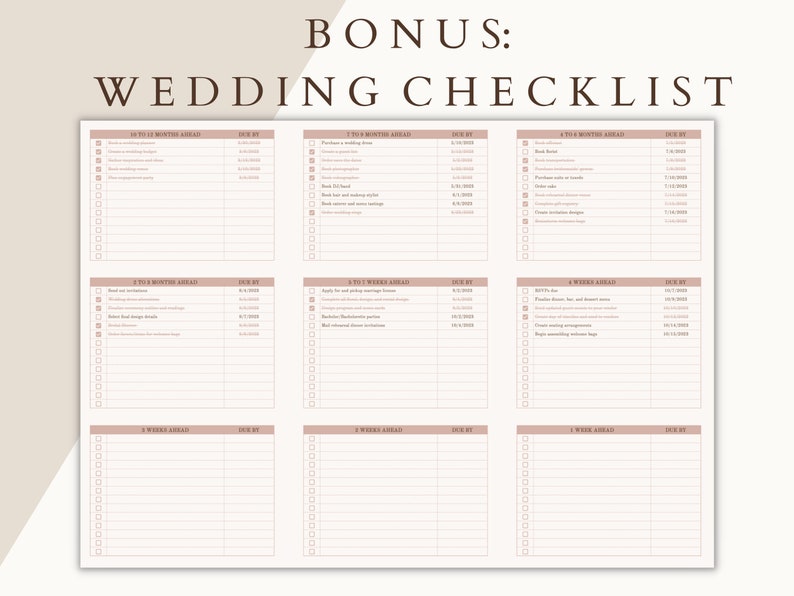 Wedding Budget Spreadsheet, Wedding Checklist, Google Sheets Wedding