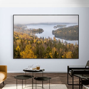 Premium Fine Art Print - Stimmungsvoller Herbstmorgen an der schwedischen Hohen Küste