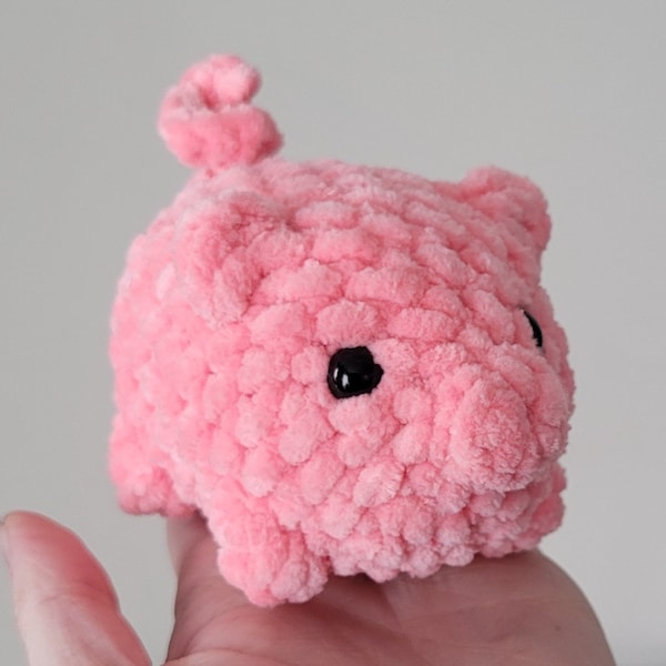 Modèle sans couture de cochon au crochet, Patron PDF au crochet, Modèles au crochet rapides et faciles, Patron PDF avec poche pour cochon, Modèle cochon mignon et Patron sans couture