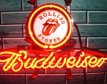 New Rolling Stones Lamp Neon Light Sign 14"x10" Beer Cave Gift