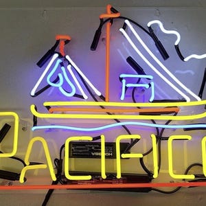 Vintage Mexican Beer Theme 20&quot;x16&quot; Acrylic Neon Sign Light with Sailboat Design for Decor