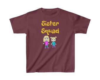 KIDS Sister Squad (Blonde hair) Heavy Cotton Tee