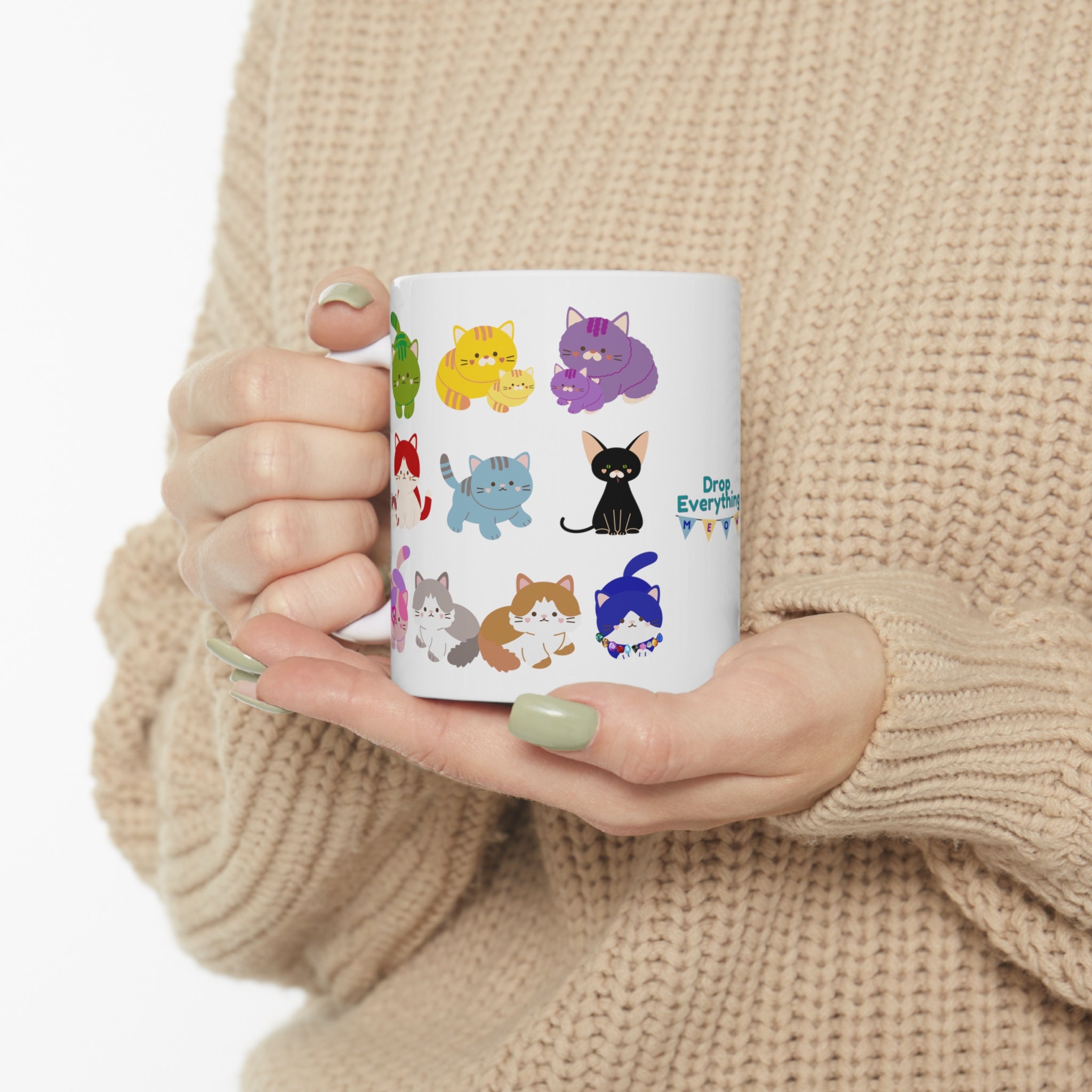 Eras Kittens Mug Drop Everything Meow Taylor taylor version Cat Merch