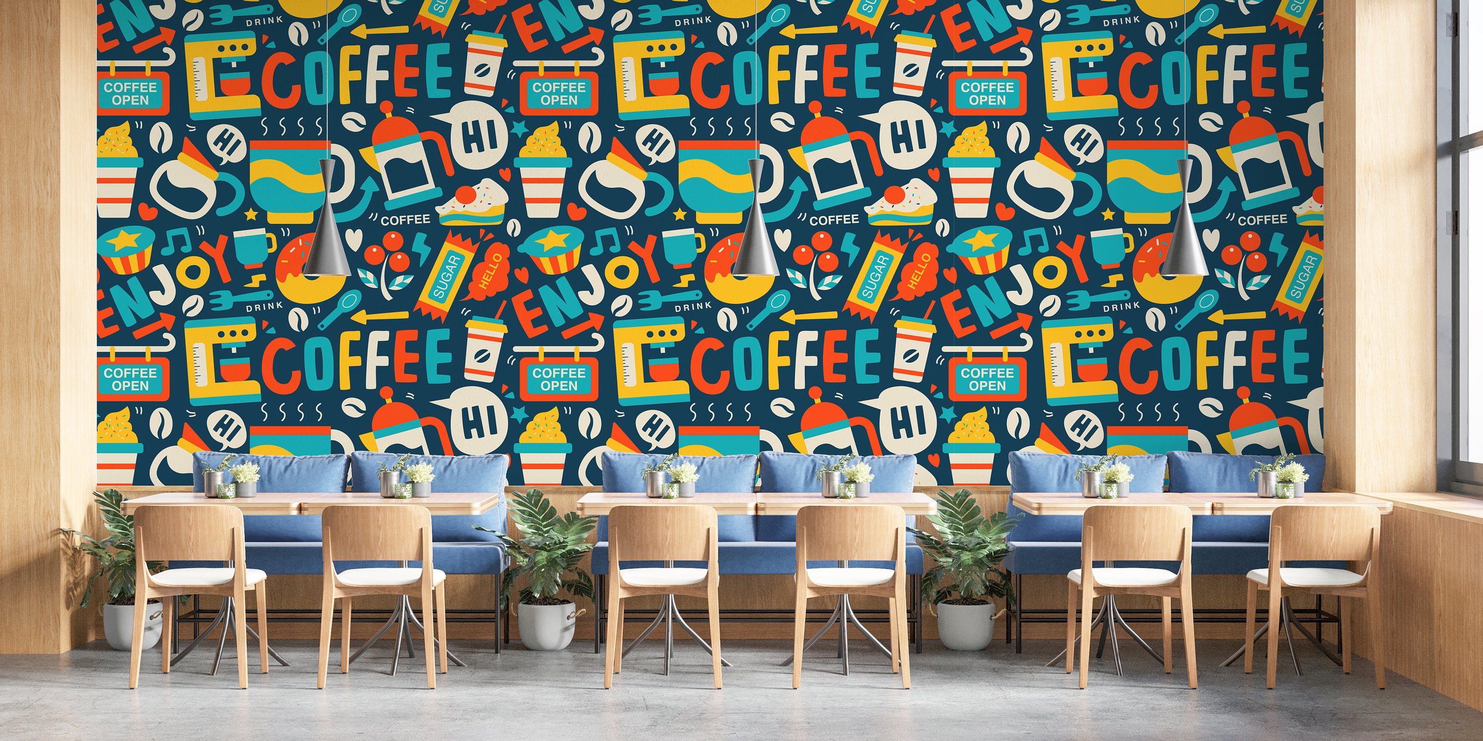 Beautiful Coffee Themed Wallpaper Stunning Coffee Wallpaper Etsy