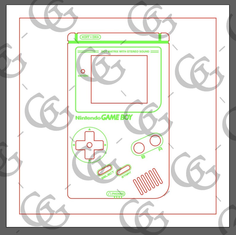 Gameboy Wall Art Retro Gaming *DIGITAL FILE* Only for Laser or Vinyl ...