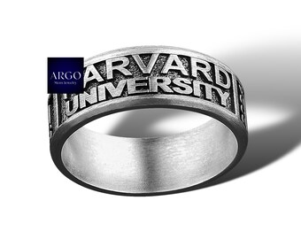 High School Class Band  College Class Ring  Custom Graduation Ring Gift 925k Silver Class Rings For Women Custom High School Class Ring Man