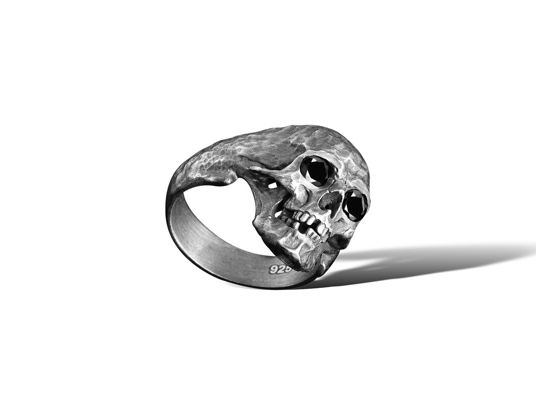 Mens Skull Ring Silver Skul Rings for Man Skull Silver Ring Man