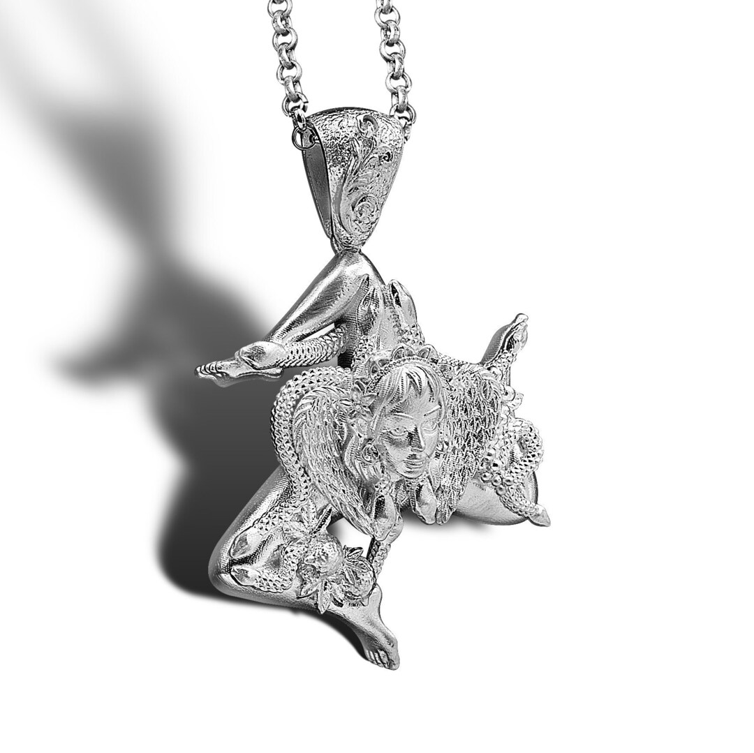 Medusa Pendant Medusa Head Necklace Medusa Sterling Silver Etsy