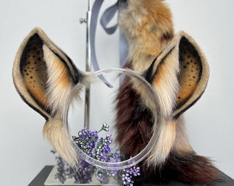 Realistic Hyena ears and tail