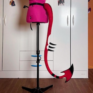 Cola de demonio de cosplay de Helluva Boss Blitzo