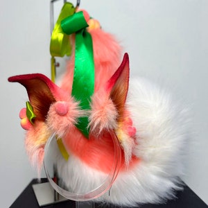 Peach Puppy Dog ears and tail