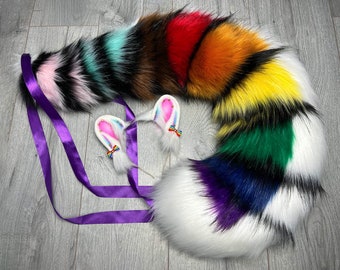Pride Faux fur Tiger Ears and Tail