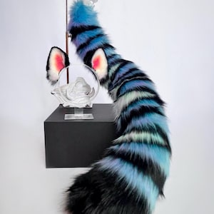 Faux fur Derpy Tiger Ears and Tail