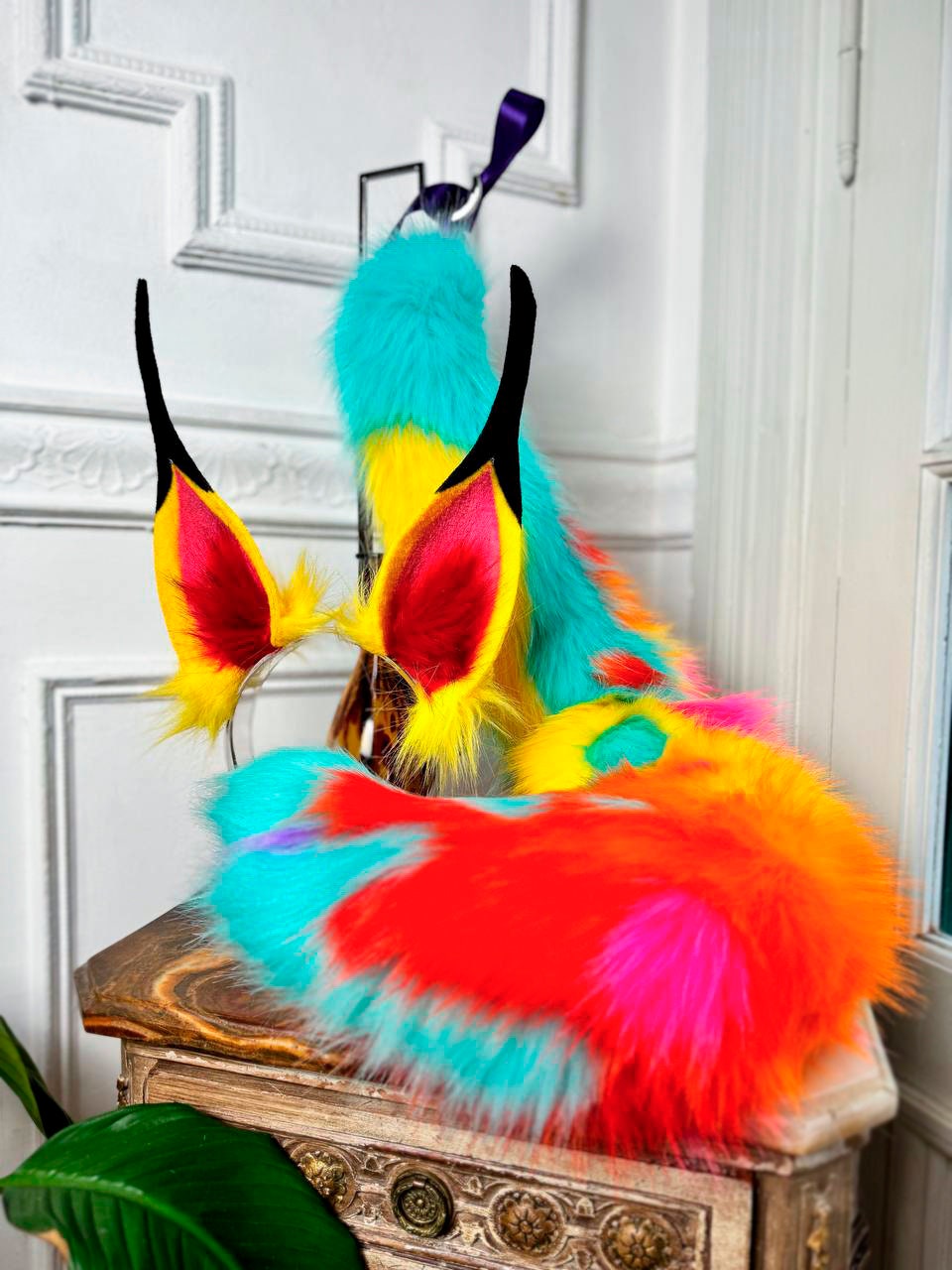 Helluva Boss Fox Queen Bee ears and tail