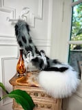 Faux fur Gray Snow leopard Ears and Tail product logo
