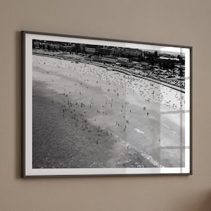 Bondi Beach Printable Art Print, Ocean Print, Black and White Wall Art, Sydney Beach Poster, Printable Poster, Original Photography