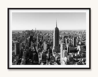 New York Poster Series IV, Manhattan Printable Art, Black and White Wall Art, Urban Poster, Vintage Art, City Skyline Print, Original Photo