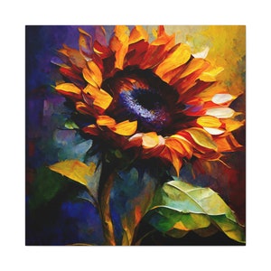 Sunflower | Colorful Home Decor | Wall Art | Canvas Wall Art |