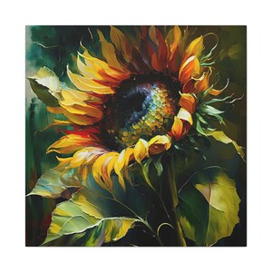 Sunflower | Colorful Home Decor | Wall Art | Canvas Wall Art |