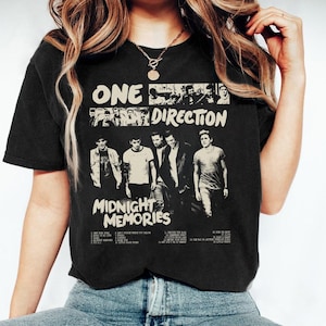 Vintage O.ne Dir.ection Pop Music Shirt, One Funny Direction Graphic Shirt, Retro Direction Music Album Shirt, 1D Gift For Men Women Shirt