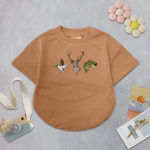 Personalized Bass, Deer and Duck Romper, Camouflage Baby Outfit, Deer Duck Fish Baby Gift, Personalized Name, Toddler, Outdoor Baby Clothes