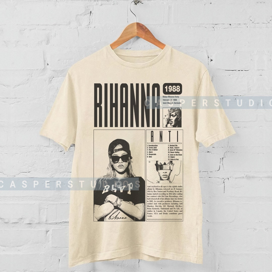 Badgirl Riri T-shirt Vintage 90's Rihanna Rapper Shirt ,album Tee ...