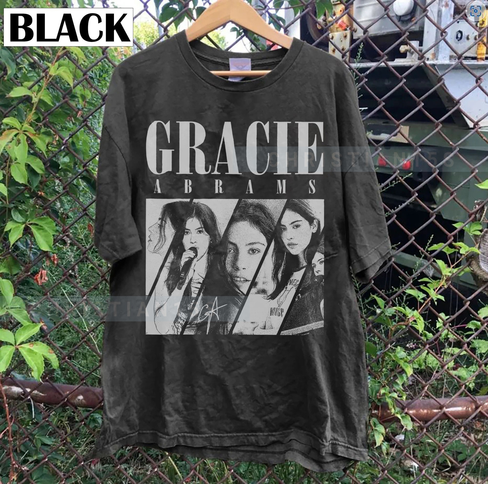 Gracie Shirt, Graphic Retro Abrams Tshirt, 90s Music Fan