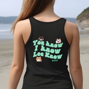 Stray Kids Lee Know You Know I Know Pocket Tank, LeeBit Tank Top, SKZoo, SKZ Merch, Kpop Fan, Kpop Gift, Lee Minho, Kpop Gift for Her