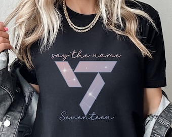 Seventeen Logo Shirt, SVT Fan Shirt, Say the Name Merch