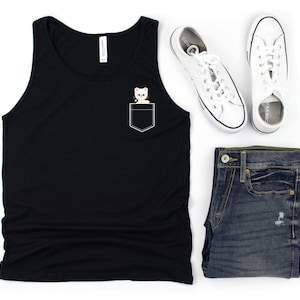Stray Kids Hyunjin Jiniret Americano Joha Joha Pocket Tank, SKZoo Jiniret, Hwang Hyunjin, STAY Tank Top, SKZ Merch, Kpop Fan Shirt