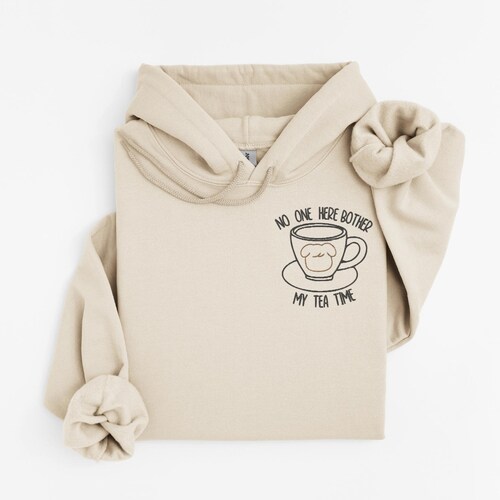 Embroidered Seungmin's Tea Time, Puppym Hoodie, Don't Bother My