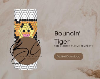 Bouncin' Tiger SS12 Lighter Sleeve Template