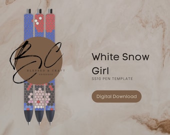 Szablon długopisu White Snow Girl SS10