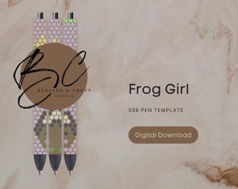 Szablon długopisu Frog Girl SS8