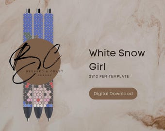 White Snow Girl SS12 Pen Template