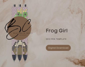 Frog Girl SS12 Pen Template