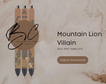 Szablon długopisu Mountain Lion Villain SS12